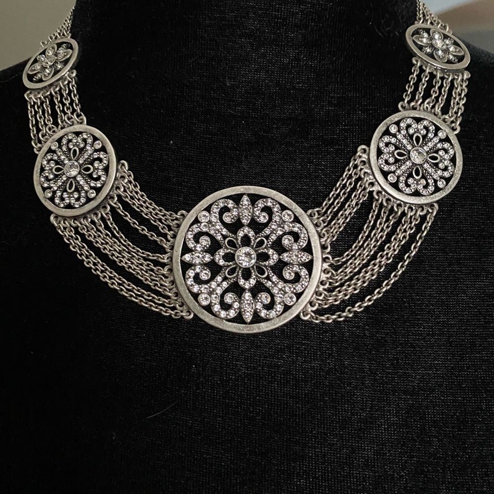 Touchstone Crystal by Swarovski Angelique Collar Necklace